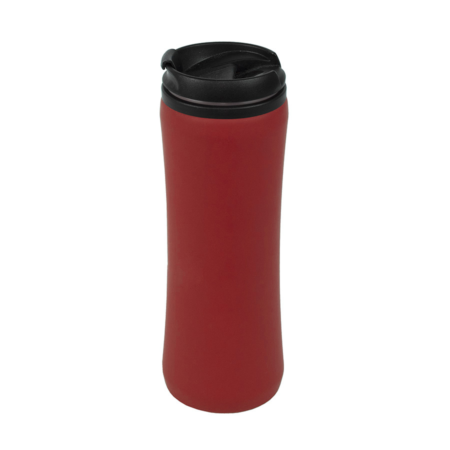 Термокружка FLOCK;  450 мл; черный; пластик/металл