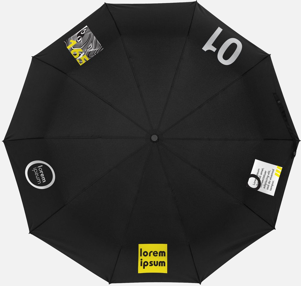 Зонт складной Cloudburst в подарочной упаковке, бежевый