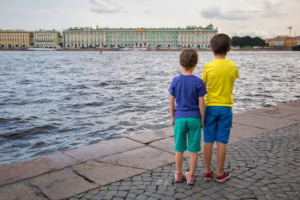 Футболка детская T-Bolka Kids, ярко-синяя