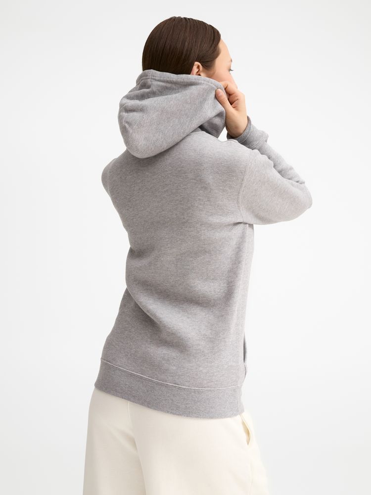 Толстовка женская на молнии с капюшоном Seven Women, серый меланж