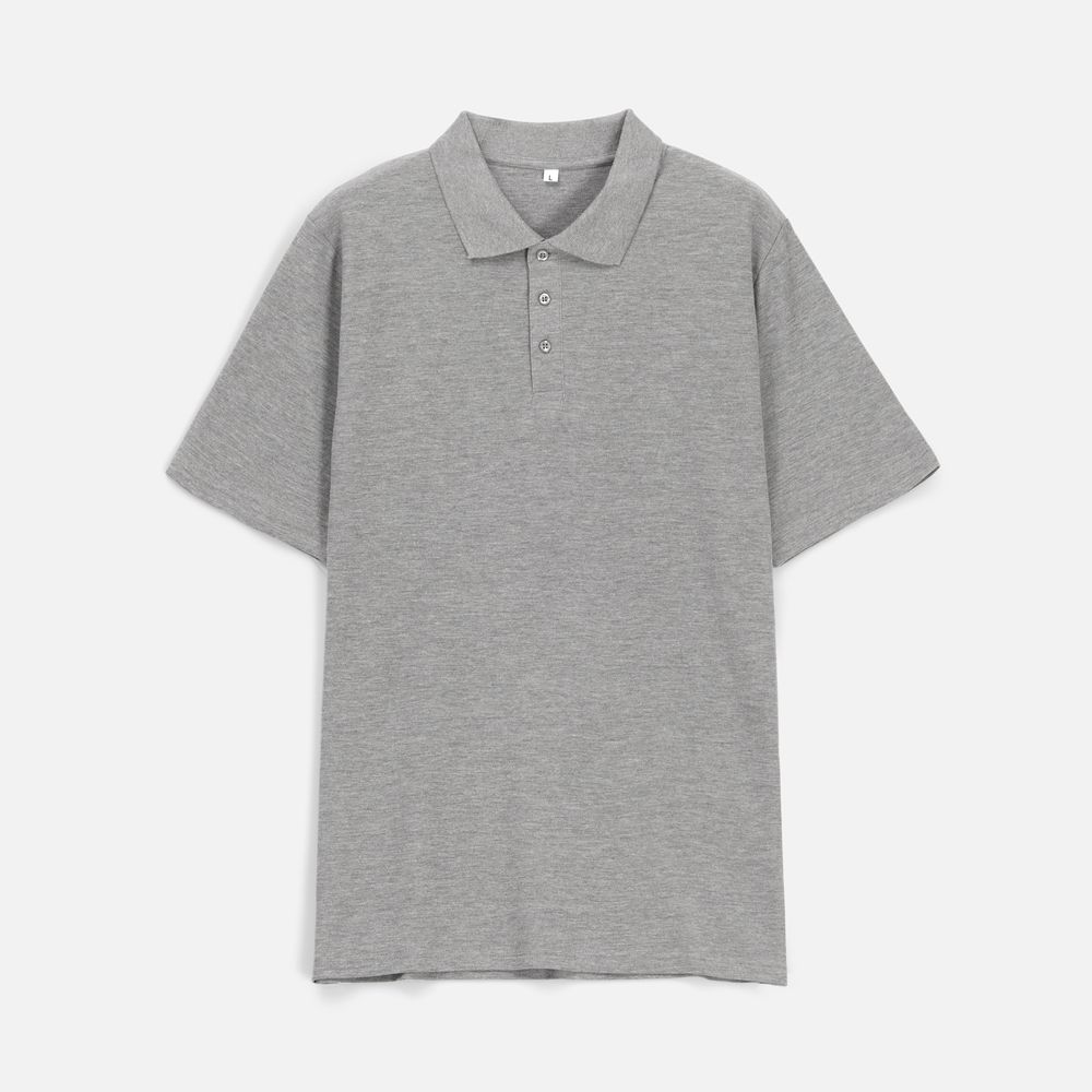 Рубашка поло унисекс Tervise, серый меланж