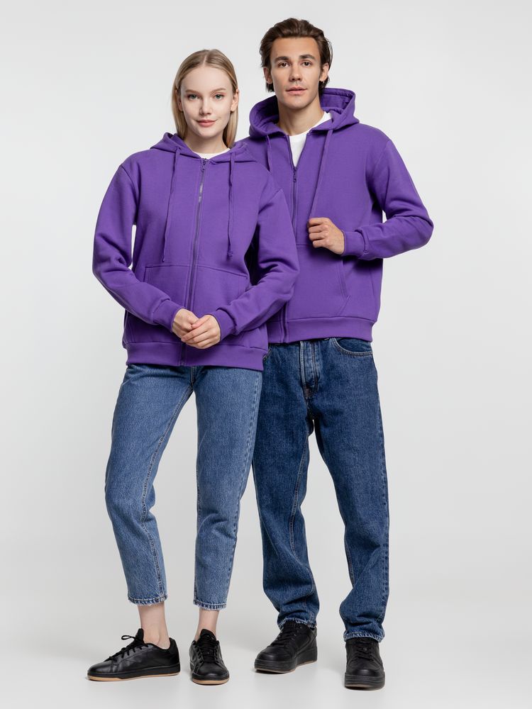 Толстовка на молнии с капюшоном Siverga Heavy 2.0, фиолетовая Толстовка на молнии с капюшоном Siverga Heavy 2.0, фиолетовая