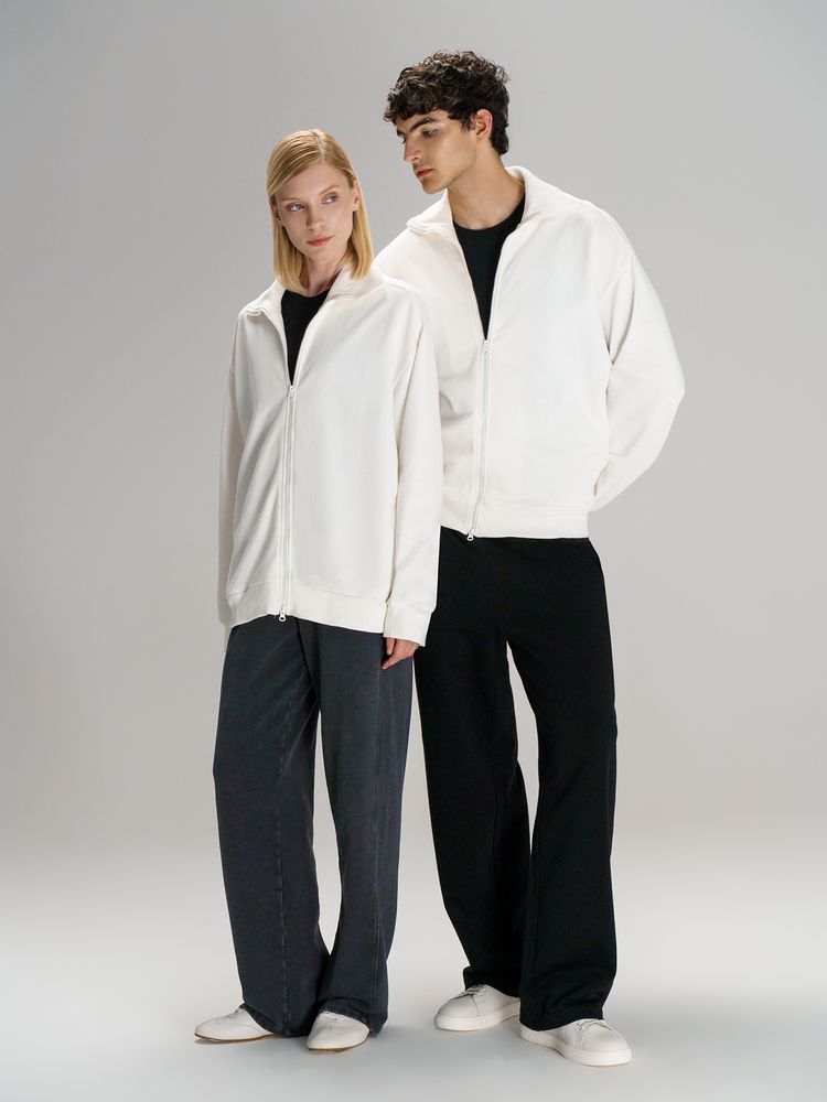 Толстовка унисекс Neofit, молочно-белая Толстовка унисекс Neofit, молочно-белая