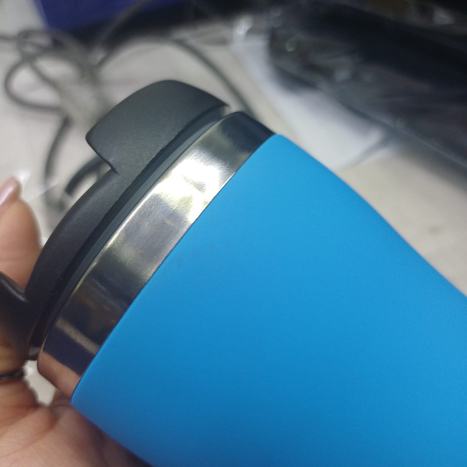 Термокружка Mony Steel soft-touch