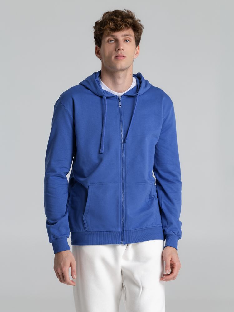 Толстовка на молнии с капюшоном Siverga 2.0, ярко-синяя Толстовка на молнии с капюшоном Siverga 2.0, ярко-синяя