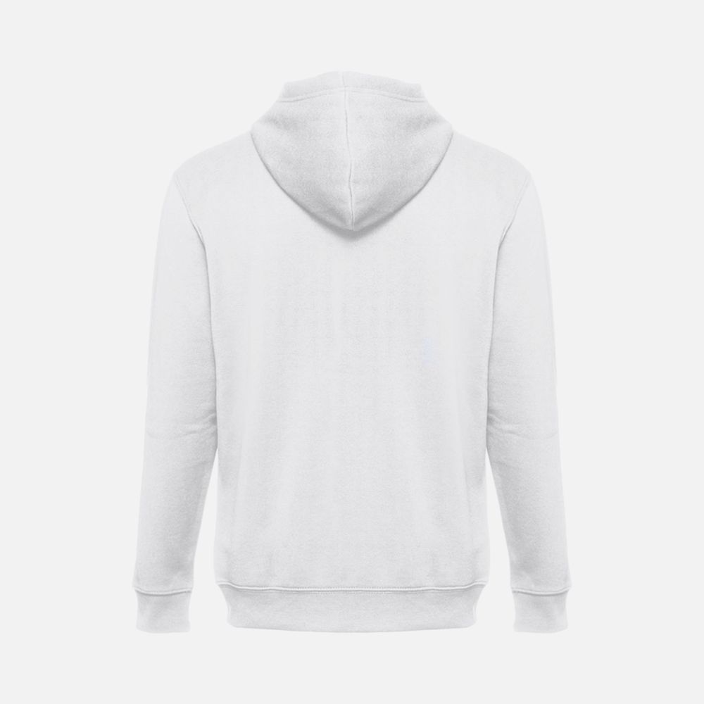 Толстовка мужская на молнии с капюшоном Amsterdam, белая