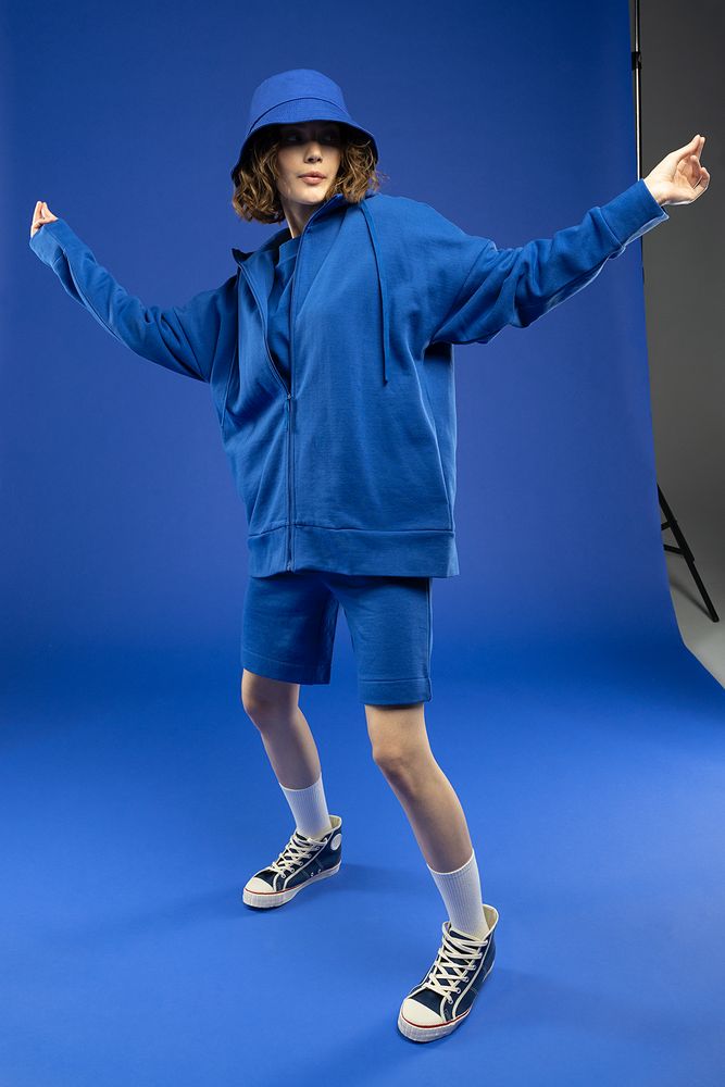 Толстовка унисекс H3, синяя Толстовка унисекс H3, синяя