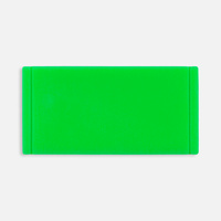 Лейбл из ПВХ Dzeta, XS, оранжевый неон