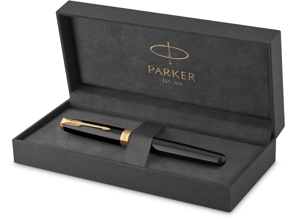 Ручка перьевая Parker Sonnet Core Black Lacquer GT
