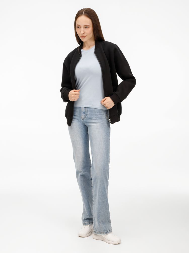 Бомбер унисекс Estado, черный Бомбер унисекс Estado, черный