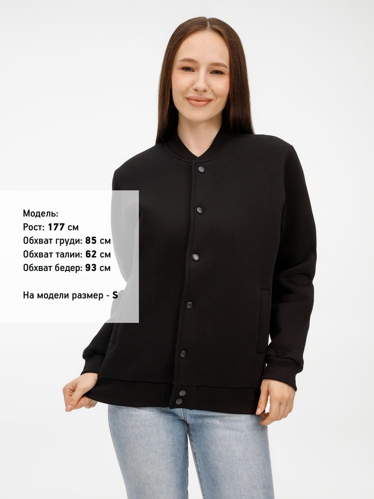 Бомбер унисекс AtmosWear, черный