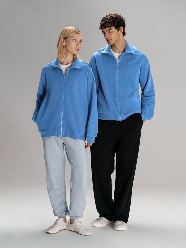 Толстовка унисекс Neofit, синяя Толстовка унисекс Neofit, синяя