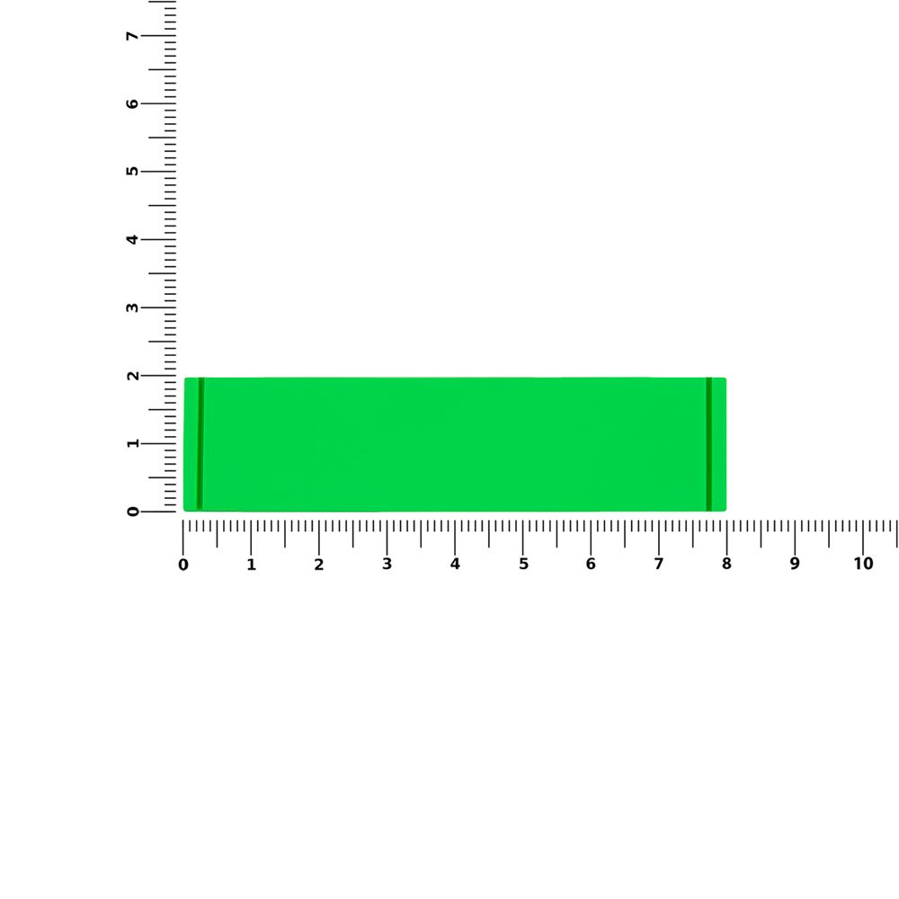 Лейбл из ПВХ Dzeta, S, зеленый неон