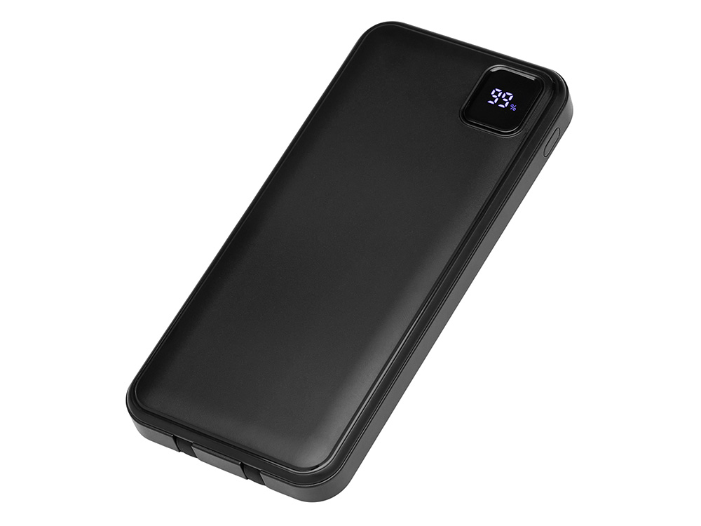 Внешний аккумулятор со встроенными кабелями Фрэйм, 10000 мАч