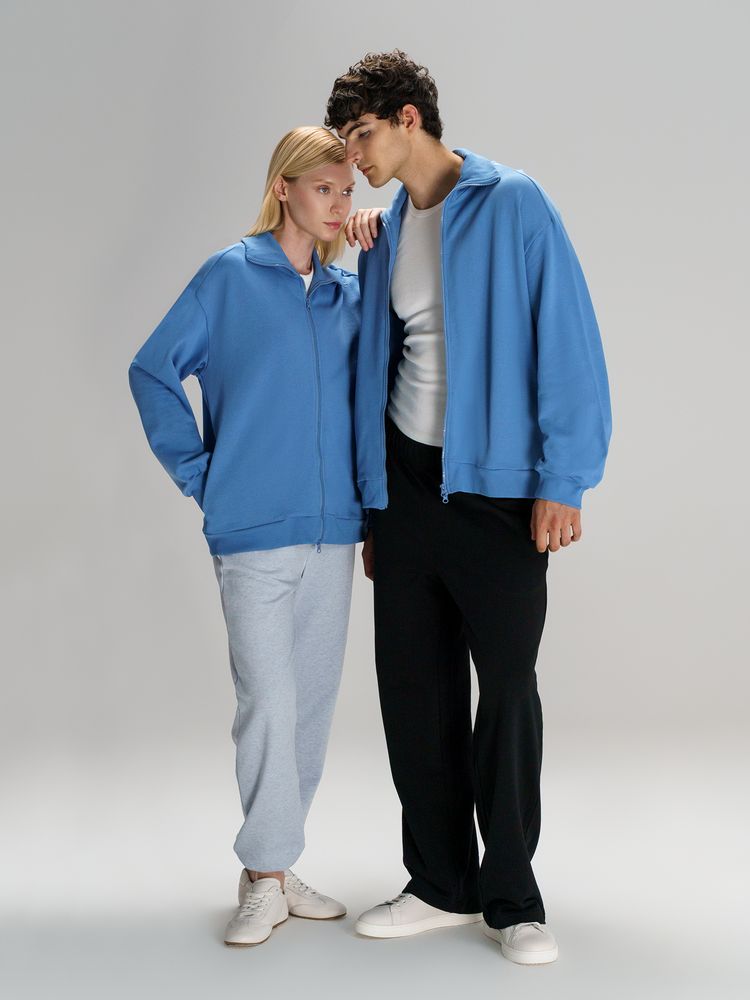 Толстовка унисекс Neofit, синяя Толстовка унисекс Neofit, синяя