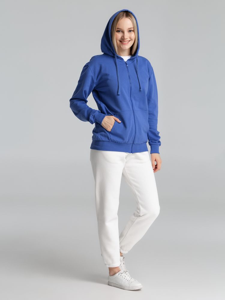 Толстовка на молнии с капюшоном Siverga 2.0, ярко-синяя Толстовка на молнии с капюшоном Siverga 2.0, ярко-синяя