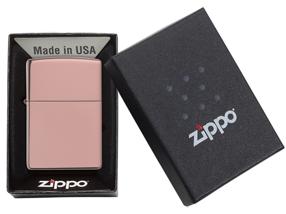 Зажигалка ZIPPO Classic с покрытием High Polish Rose Gold