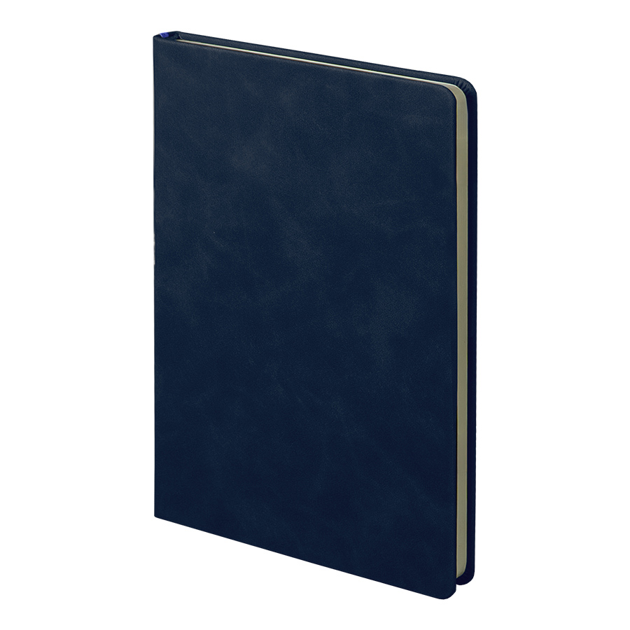 Ежедневник недатированный Muse, темно-серый, А5, с оранжевой декоративной полосой, блок в линейку