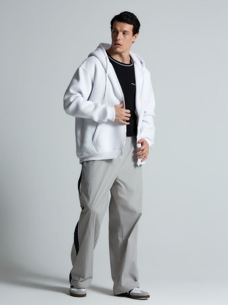 Толстовка на молнии с капюшоном Siverga 2.0, белая Толстовка на молнии с капюшоном Siverga 2.0, белая