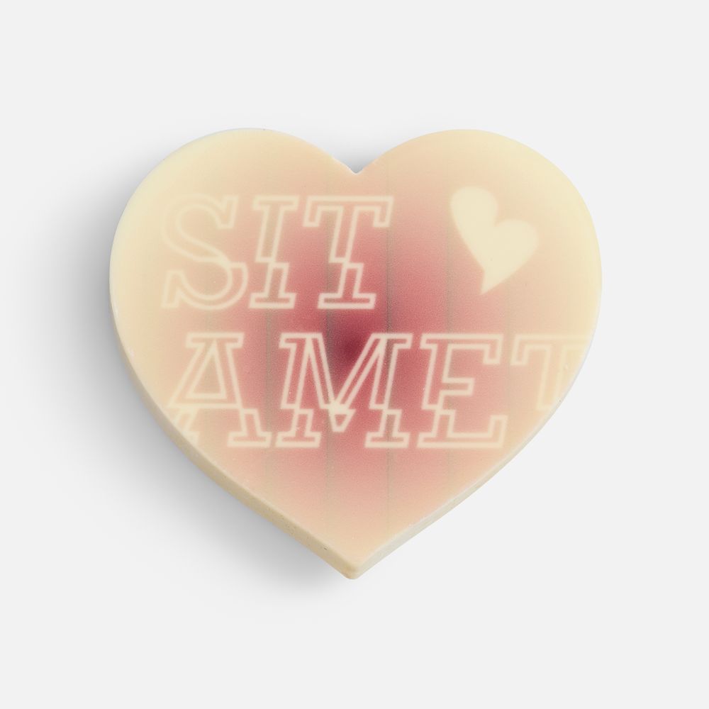 Печенье Dream White в белом шоколаде, сердце