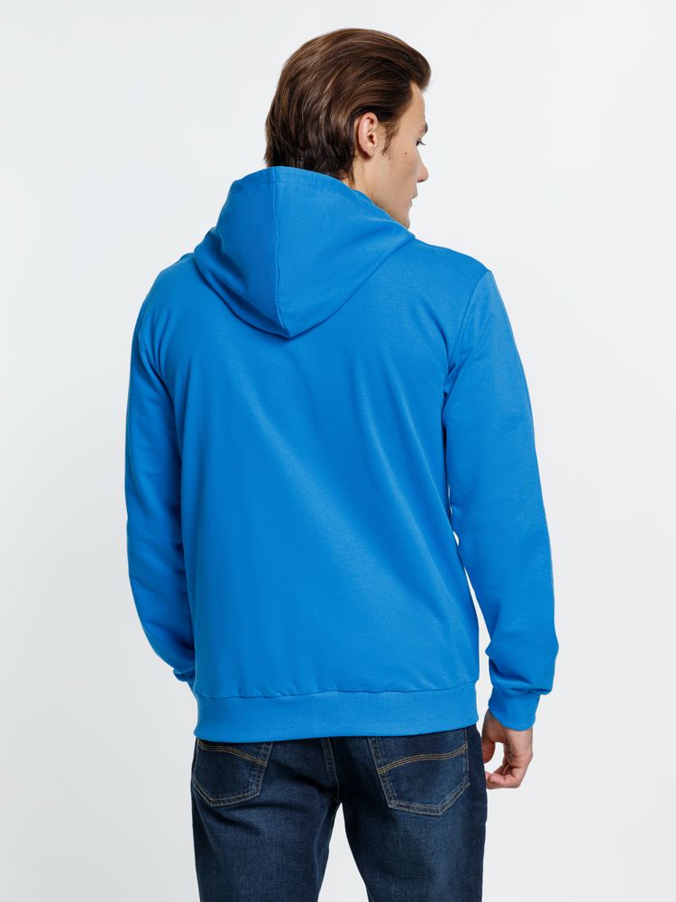 Толстовка на молнии с капюшоном Siverga 2.0, бирюзовая Толстовка на молнии с капюшоном Siverga 2.0, бирюзовая