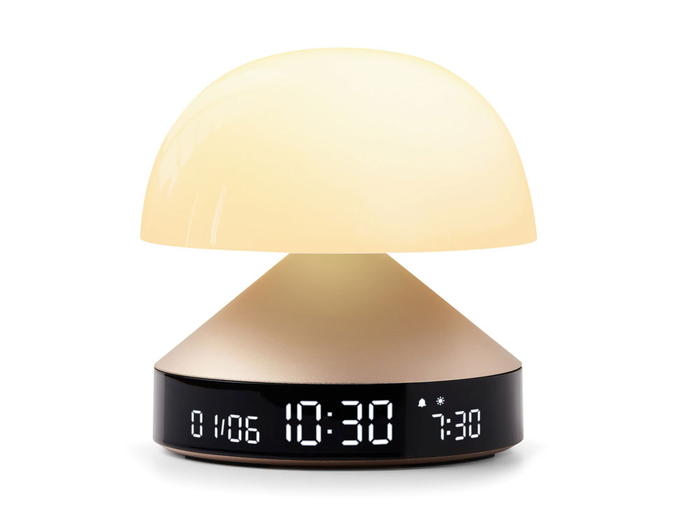 Светильник с часами и световым будильником Mina Sunrise