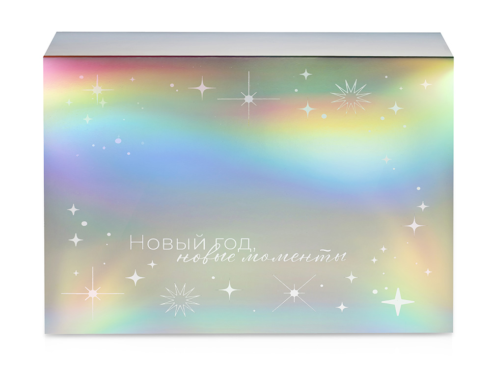 Подарочная коробка с голографическим шубером Aurora, XL