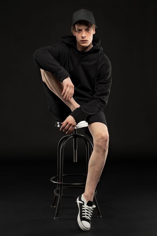 Толстовка унисекс H3, черная Толстовка унисекс H3, черная