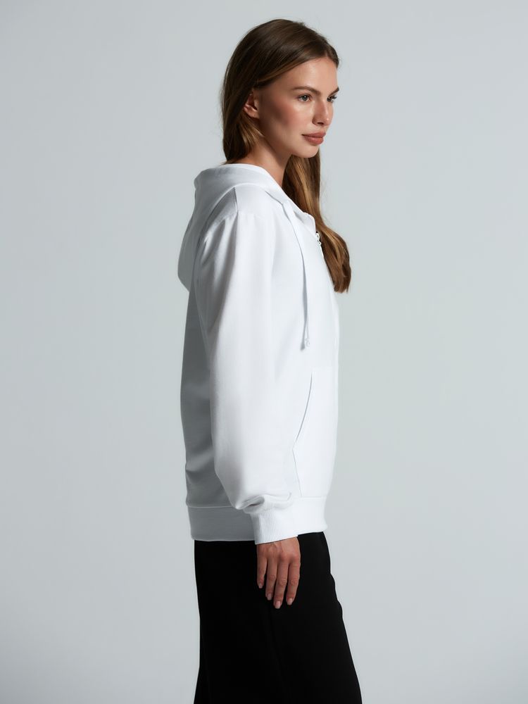 Толстовка на молнии с капюшоном Siverga 2.0, белая Толстовка на молнии с капюшоном Siverga 2.0, белая