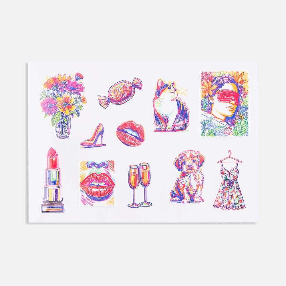 Стикерпак UV-DTF Thematic, новый год