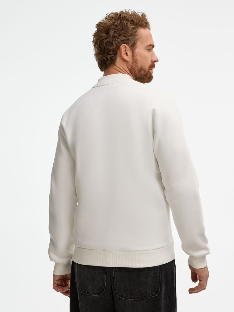 Бомбер унисекс AtmosWear, молочно-белый