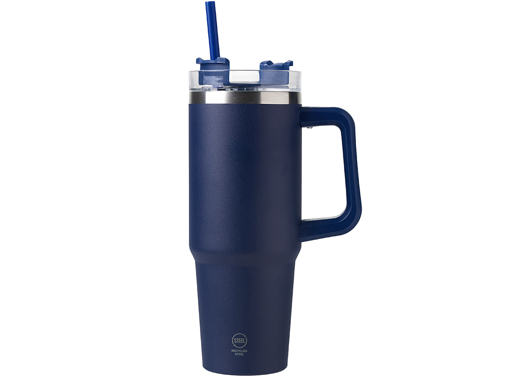 Термокружка Крэнстон с трубочкой и поворотной крышкой, 850 мл