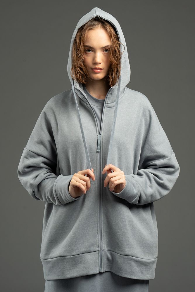 Толстовка унисекс H3, серая Толстовка унисекс H3, серая