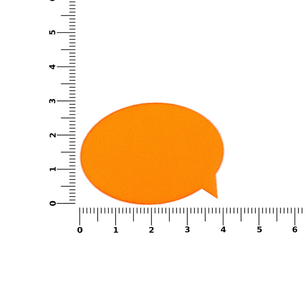 Наклейка тканевая Lunga Bubble, M, оранжевый неон