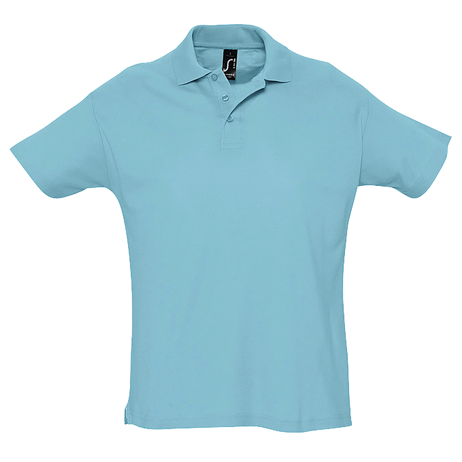 Рубашка поло мужская SUMMER II, бирюзовый, M, 100% хлопок, 170 г/м2