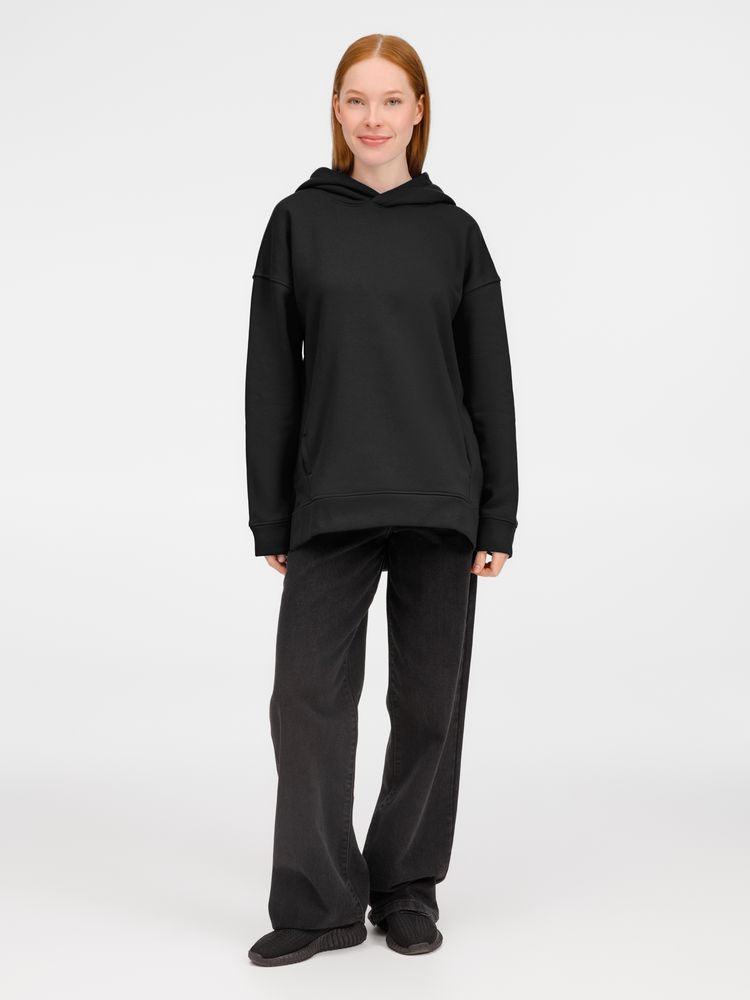 Худи оверсайз унисекс Tolla, черное