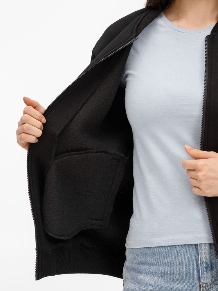 Бомбер унисекс Estado, черный Бомбер унисекс Estado, черный