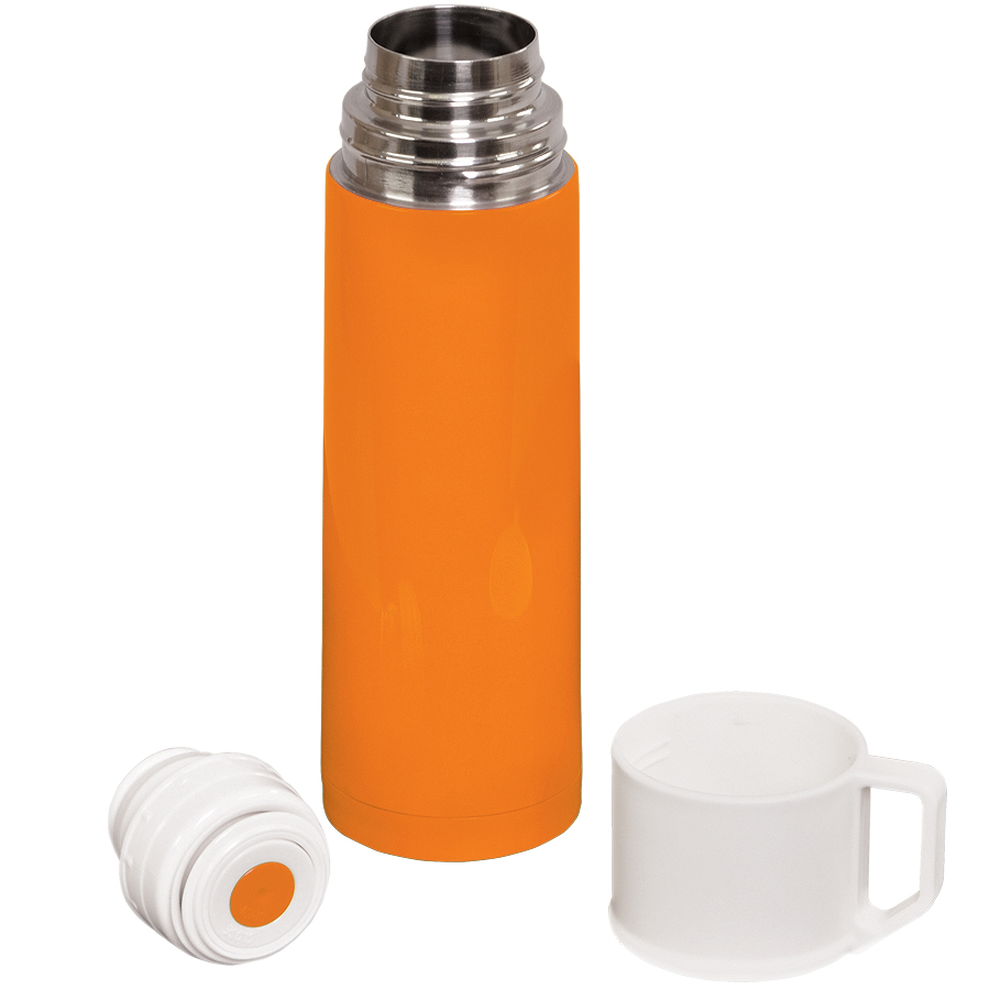 Термос "GIORGIO"; 500 мл;  оранжевый ,  металл; лазерная гравировка