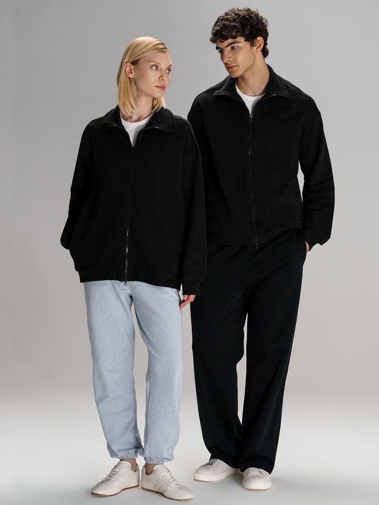 Толстовка унисекс Neofit, черная Толстовка унисекс Neofit, черная