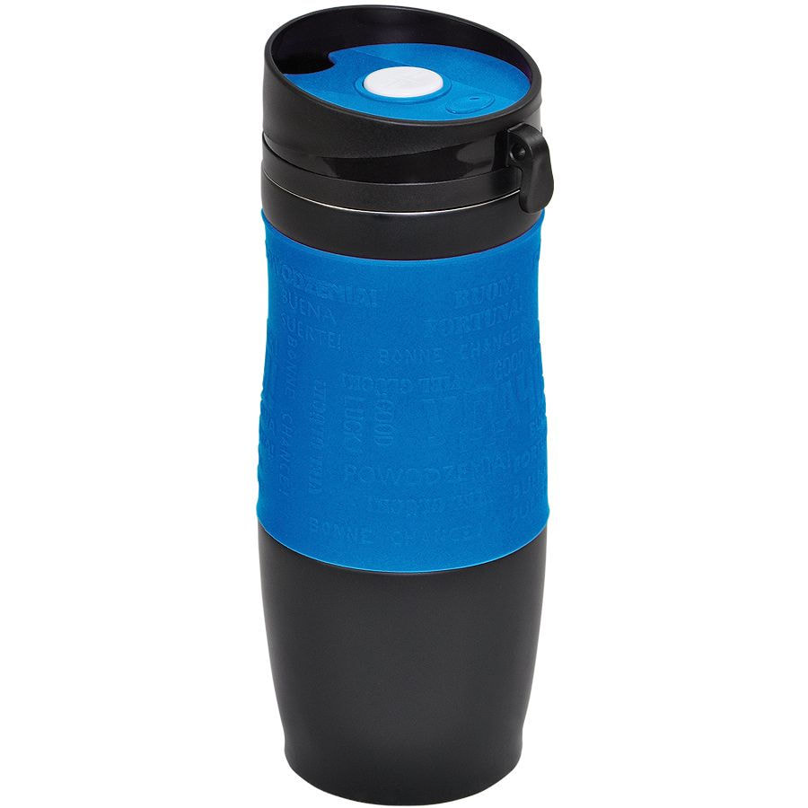 Термокружка вакуумная "УДАЧА",  400 мл, зеленый, металл/силикон