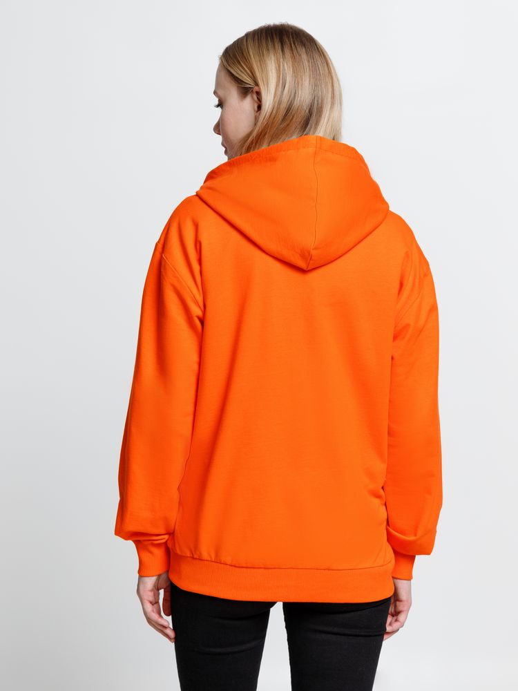 Толстовка на молнии с капюшоном Siverga 2.0, оранжевая Толстовка на молнии с капюшоном Siverga 2.0, оранжевая