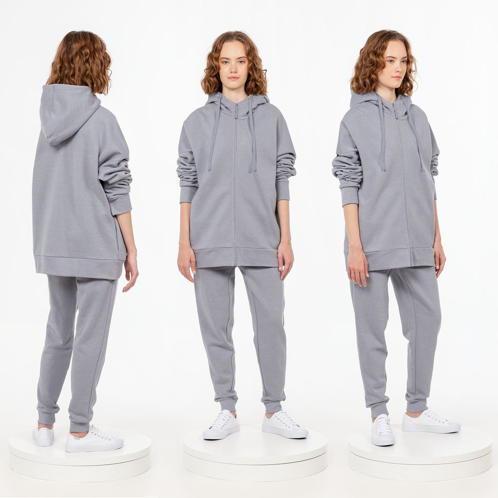 Толстовка унисекс H3, серая Толстовка унисекс H3, серая