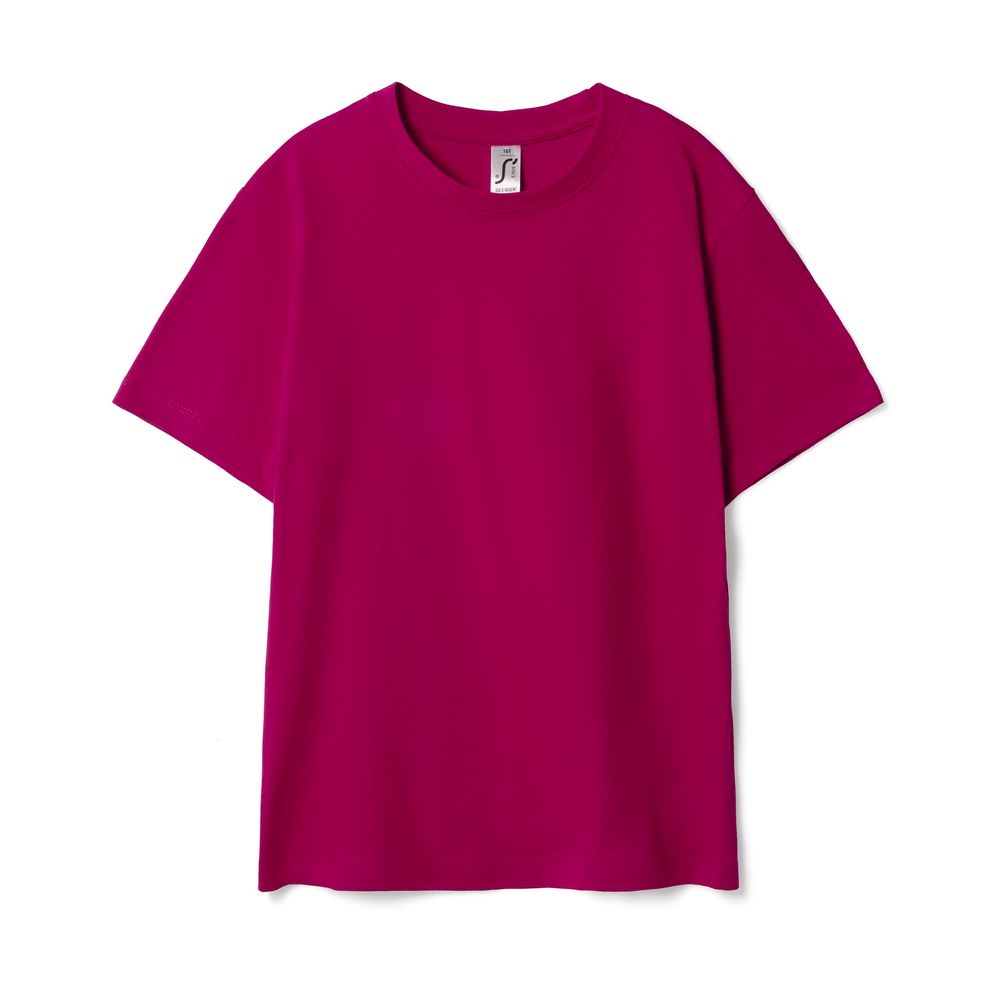 Футболка детская Regent Kids 150, ярко-розовая (фуксия) Футболка детская Regent Kids 150, ярко-розовая (фуксия)