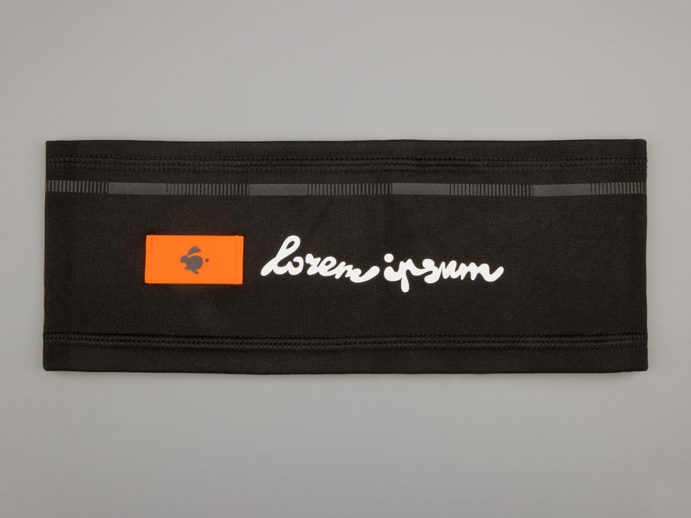 Лейбл из ПВХ Dzeta, XS, оранжевый неон