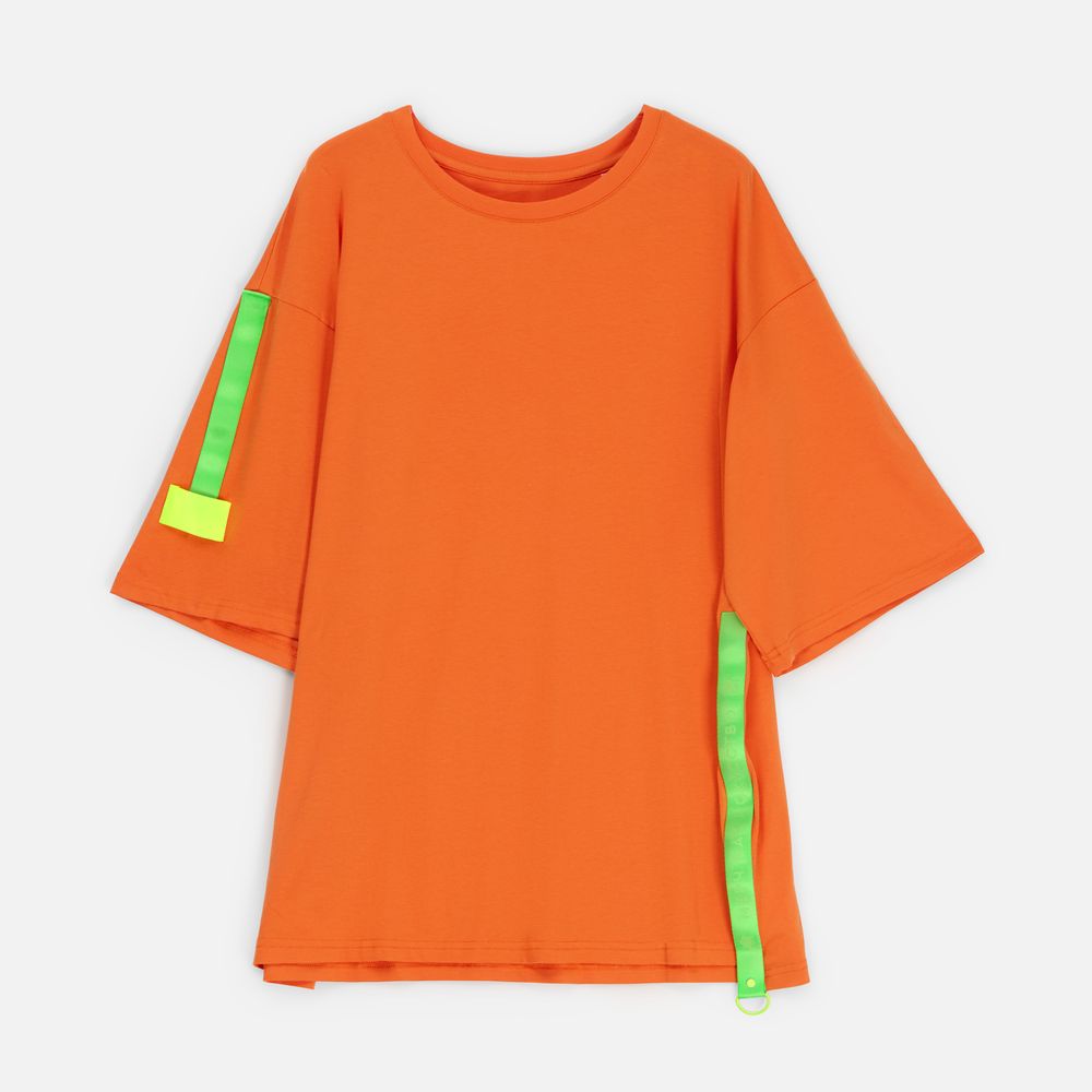 Футболка унисекс оверсайз Street Vibes, оранжевая