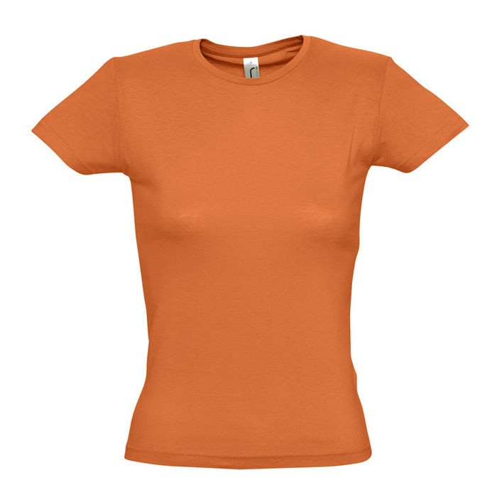 Футболка женская MISS, оранжевый, M, 100% хлопок, 150 г/м2