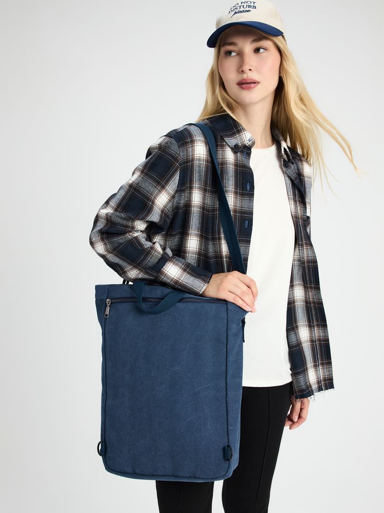 Рюкзак-шопер Casual, синий Рюкзак-шопер Casual, синий