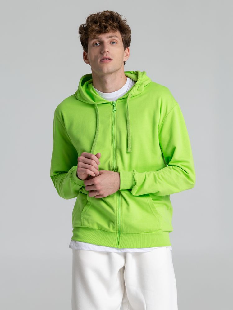 Толстовка на молнии с капюшоном Siverga 2.0, зеленое яблоко Толстовка на молнии с капюшоном Siverga 2.0, зеленое яблоко