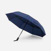 Складной зонт Dome Double с двойным куполом, серый