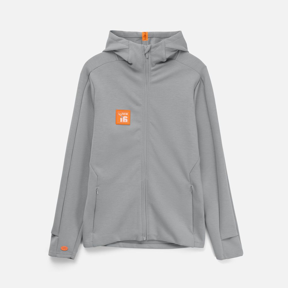 Лейбл тканевый Epsilon, S, оранжевый неон